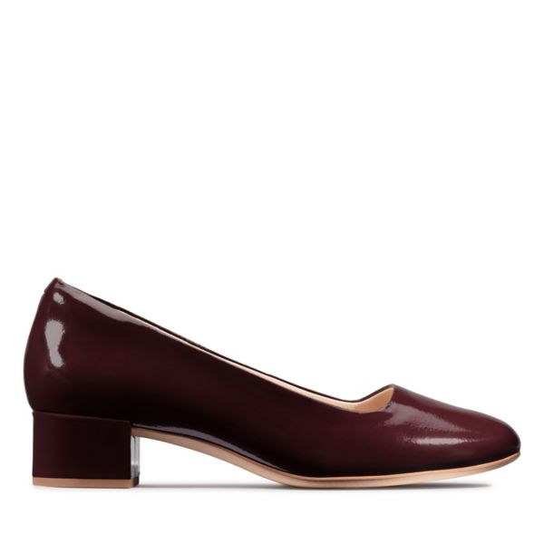 Clarks Womens Orabella Alice Heels Burgundy | CA-9048671